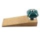 2 Pieces Solid Forest Green Square Ceramic Door Stopper